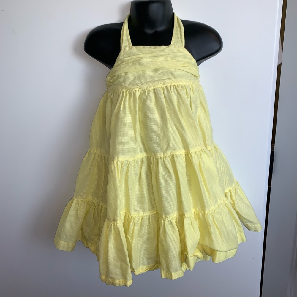OLD NAVY yellow halter dress